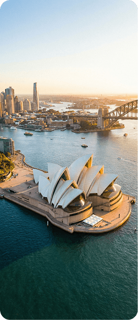 Sydney Opera House aerial view
